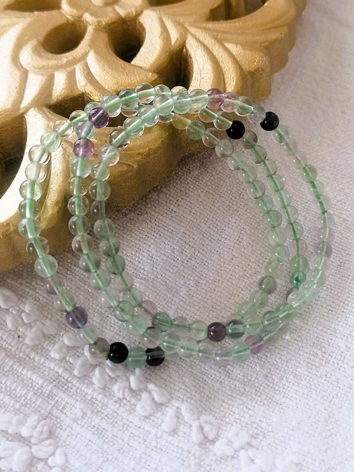 Pulseira Fluorite Arco Irís