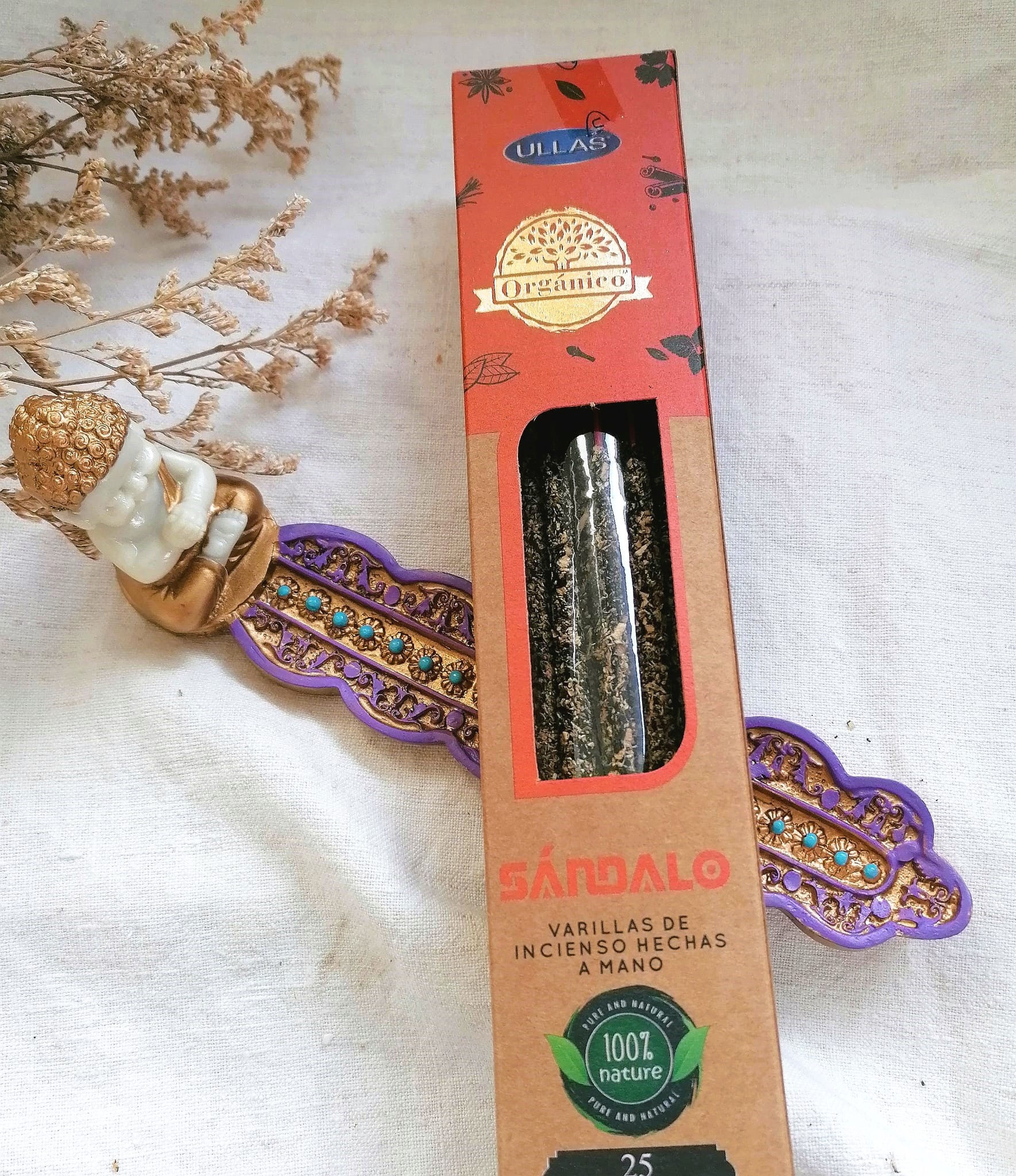 Incenso Ullas Orgânico Sândalo