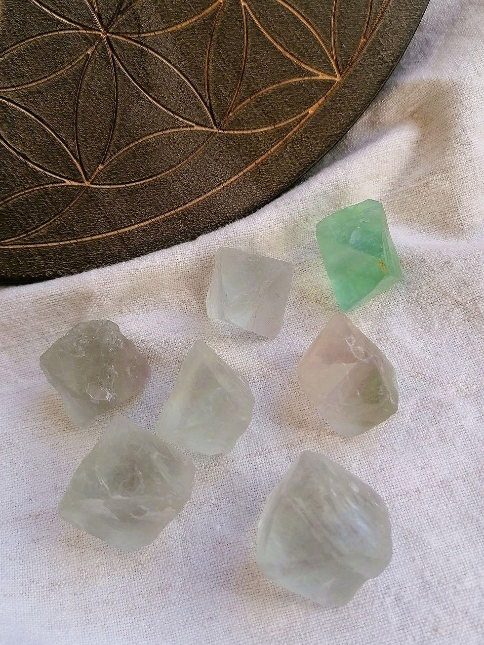 Miniatura: Octaedro de Fluorite