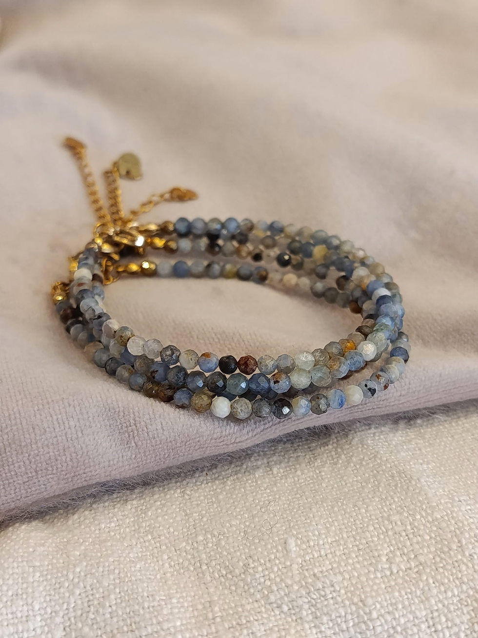 Pulseira de Cianite Azul