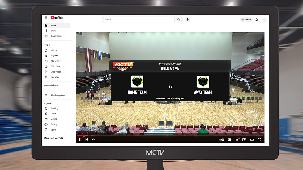 Sports Match ID graphic for VMIX live broadcast