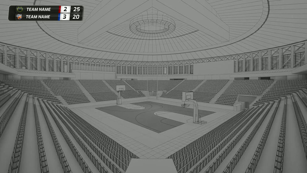 Volleyball scorebug showing live points and sets won by each team