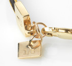 Brocade ribbon bracelet in gold