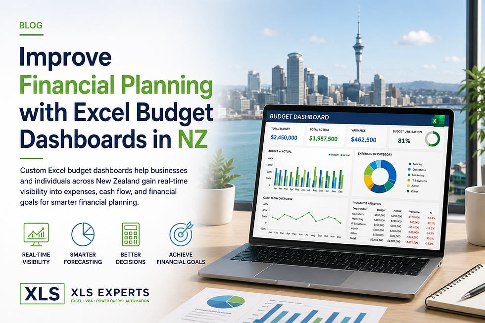 Improve Financial Planning with Excel Budget Dashboards in NZ