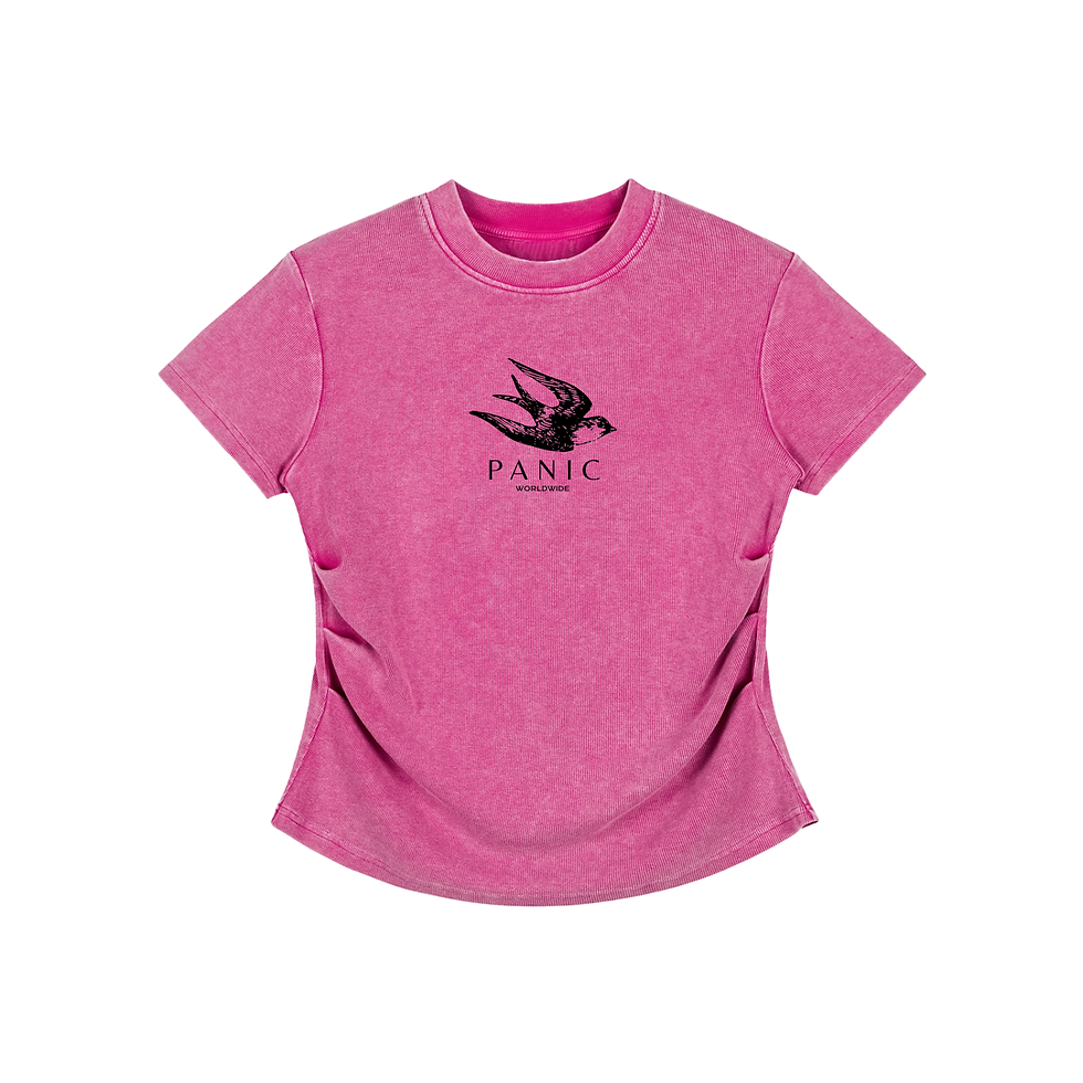 Thumbnail: High flyer - Vintage Washed Bodycon Cotton T-Shirt