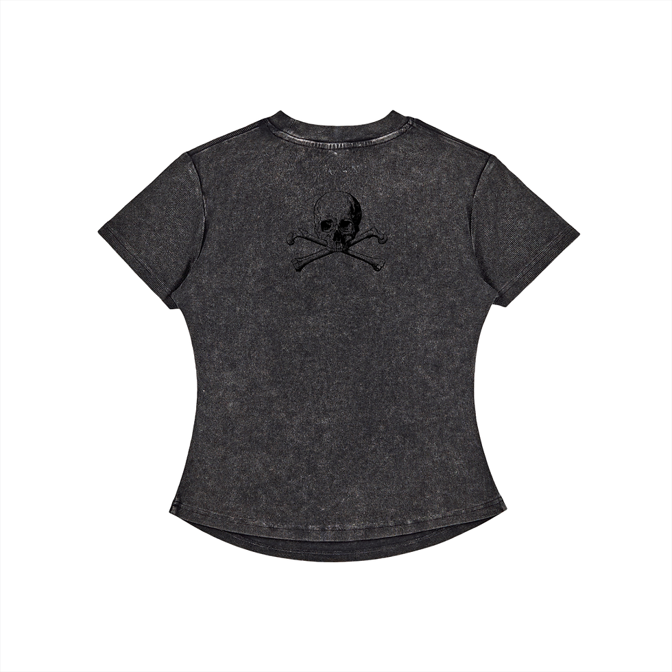 Thumbnail: High flyer - Vintage Washed Bodycon Cotton T-Shirt