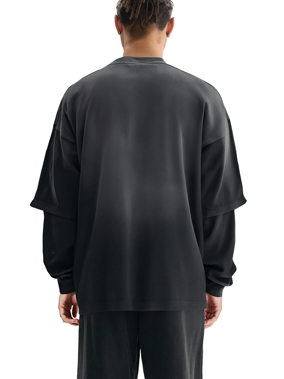 Thumbnail: Sunfade Hand-Frayed Faux Two-Piece T-Shirt