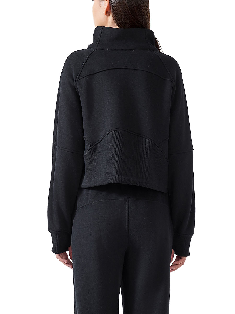 Thumbnail: Cropped Half-Zip Sweatshirt