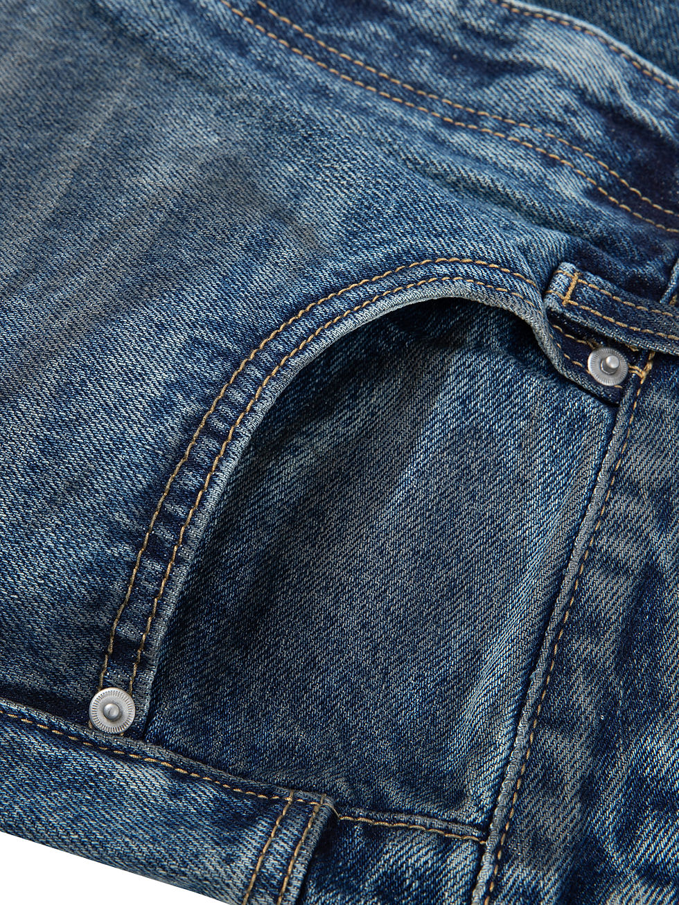 Thumbnail: Old Johns - Vintage Wash Baggy Denim Jeans