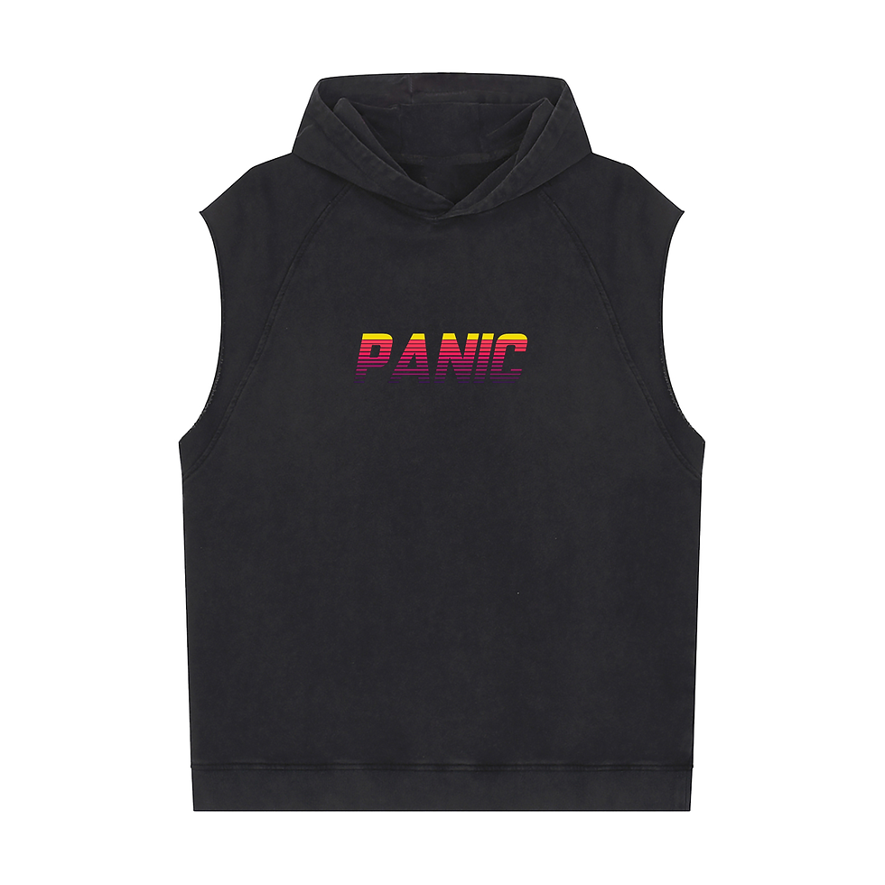 Snow Washed Sleeveless Hoodie