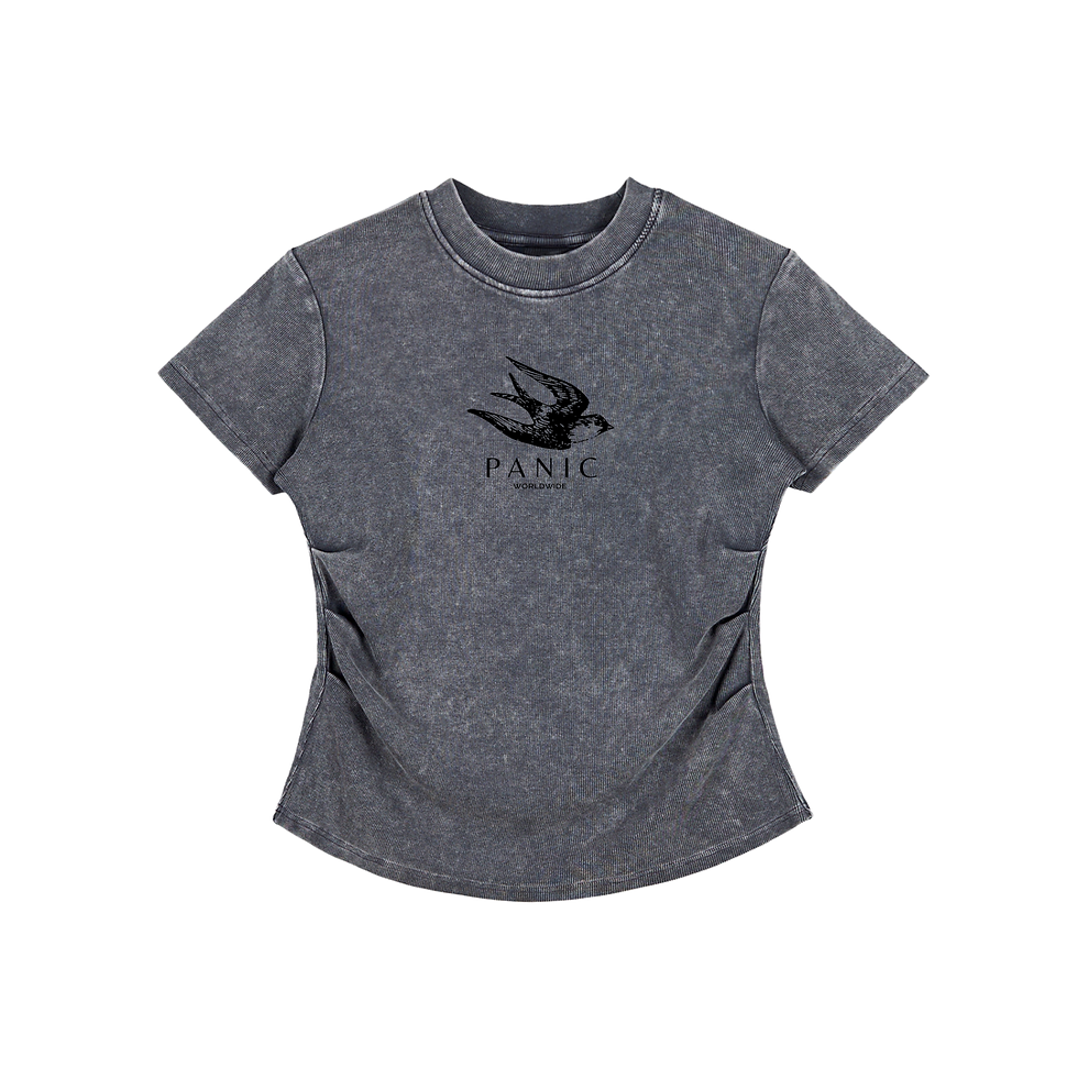 Thumbnail: High flyer - Vintage Washed Bodycon Cotton T-Shirt