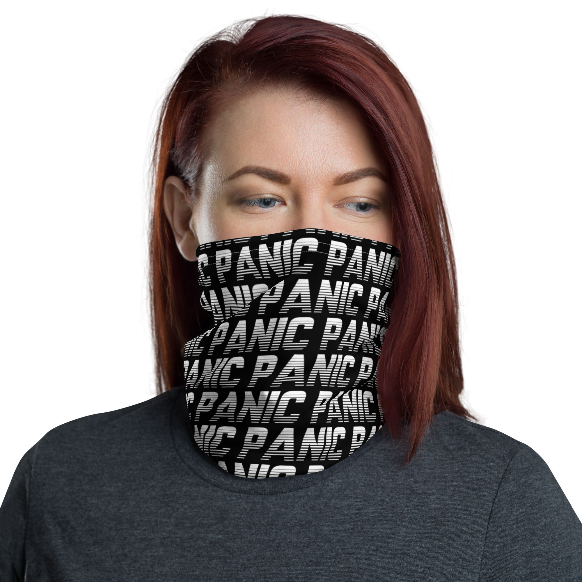 Panic Black - Neck Gaiter