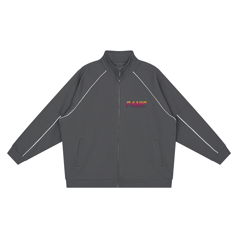 Thumbnail: Reflection Striped Raglan Sleeve  Jacket