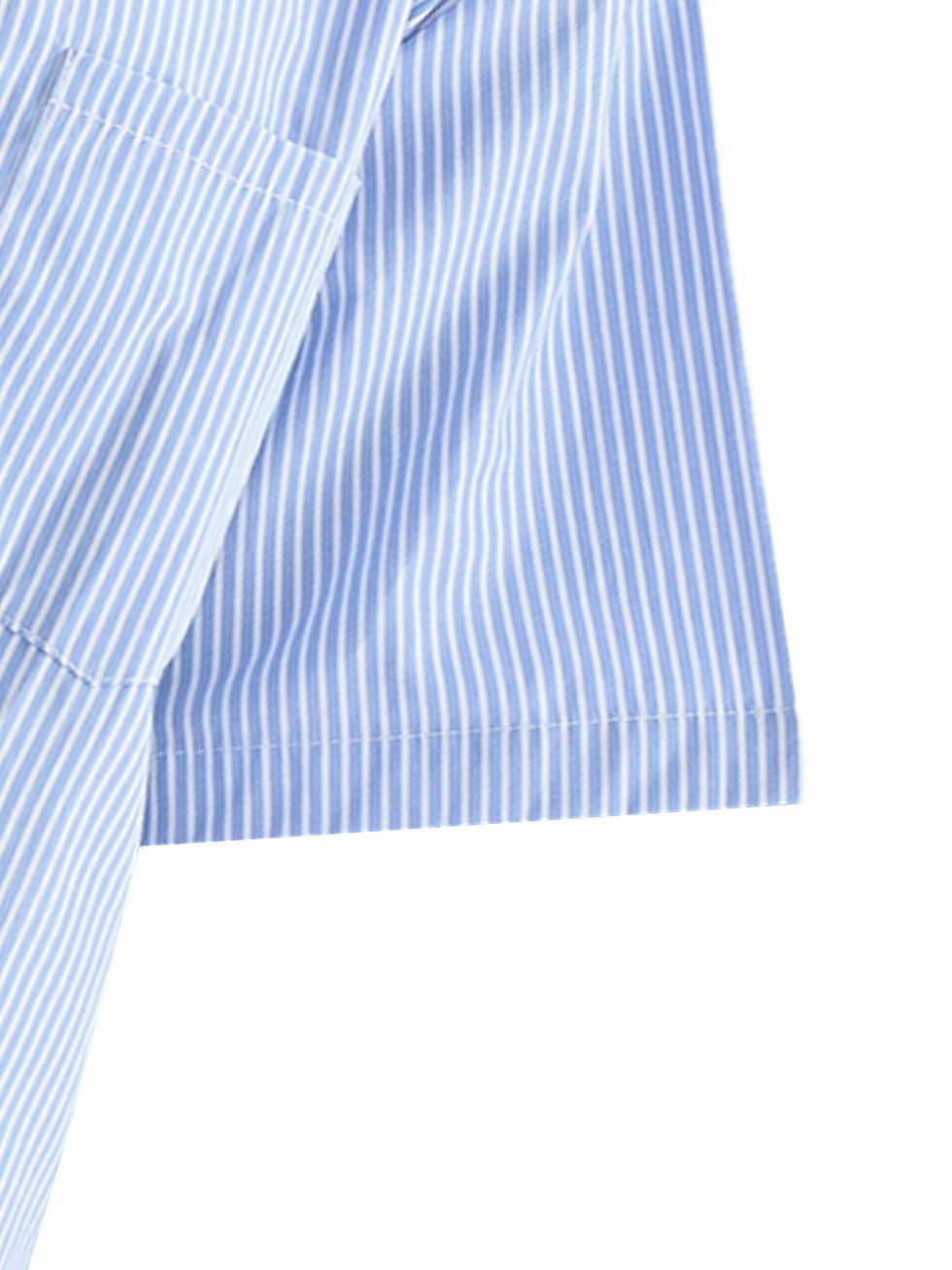Thumbnail: Panic Club - Oversized Vertical Stripe Boxy Shirt