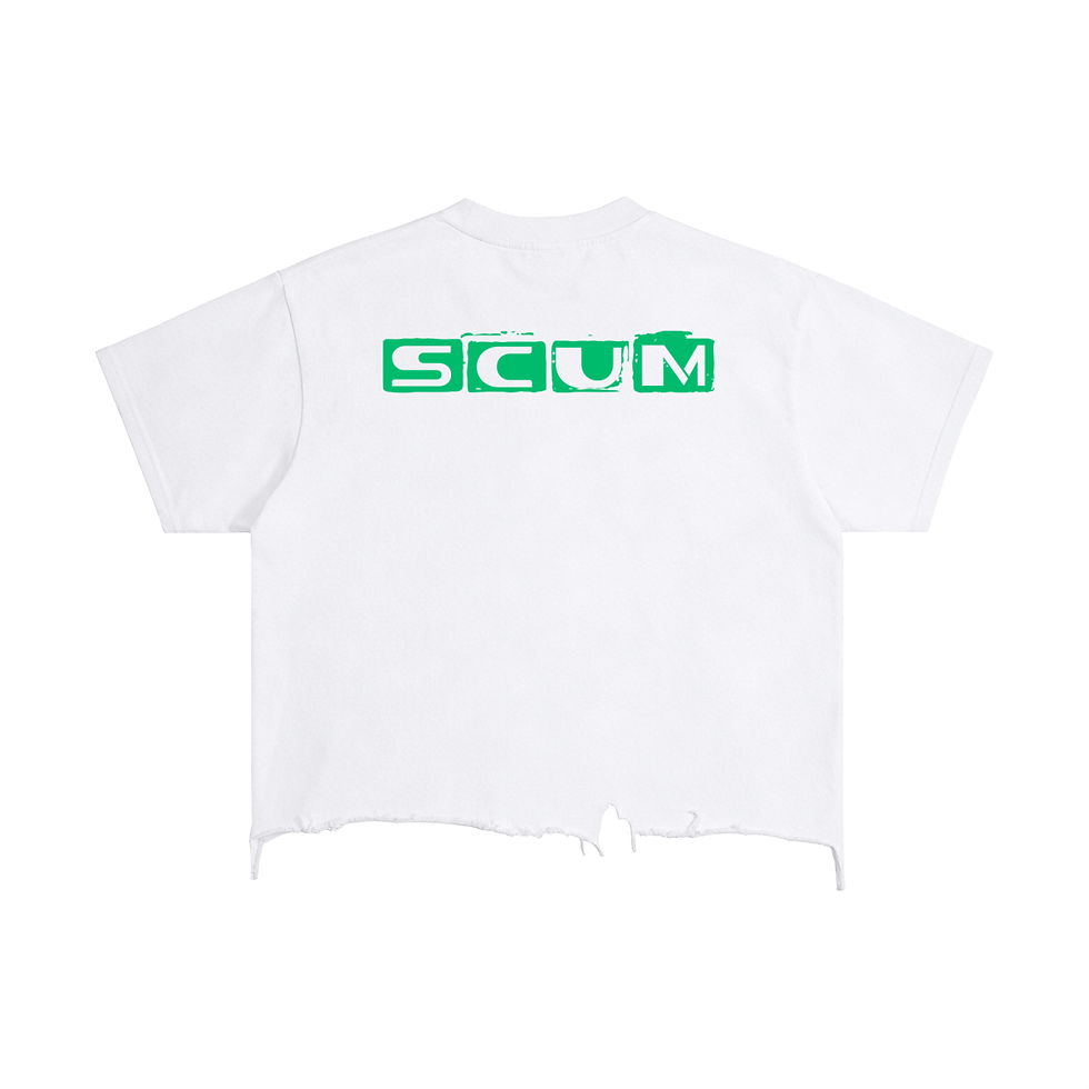 Thumbnail: Scum Vintage Wash Boxy Distressed Hem T-Shirt