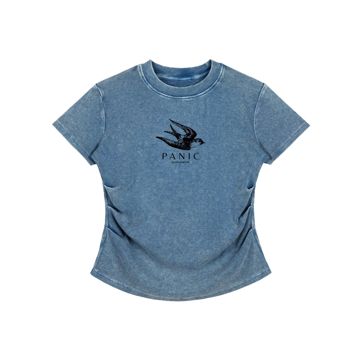 High flyer - Vintage Washed Bodycon Cotton T-Shirt