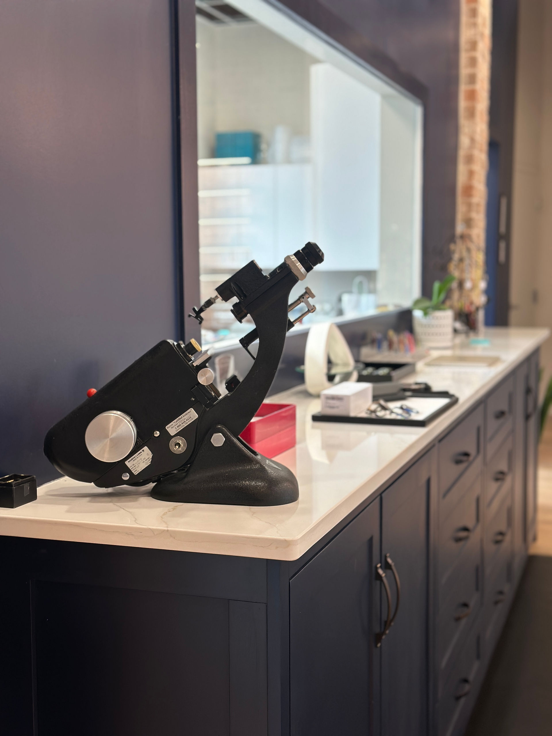 Eyeglass adjustments by expert Opticians at Project Optical in Woodstock, Ga.