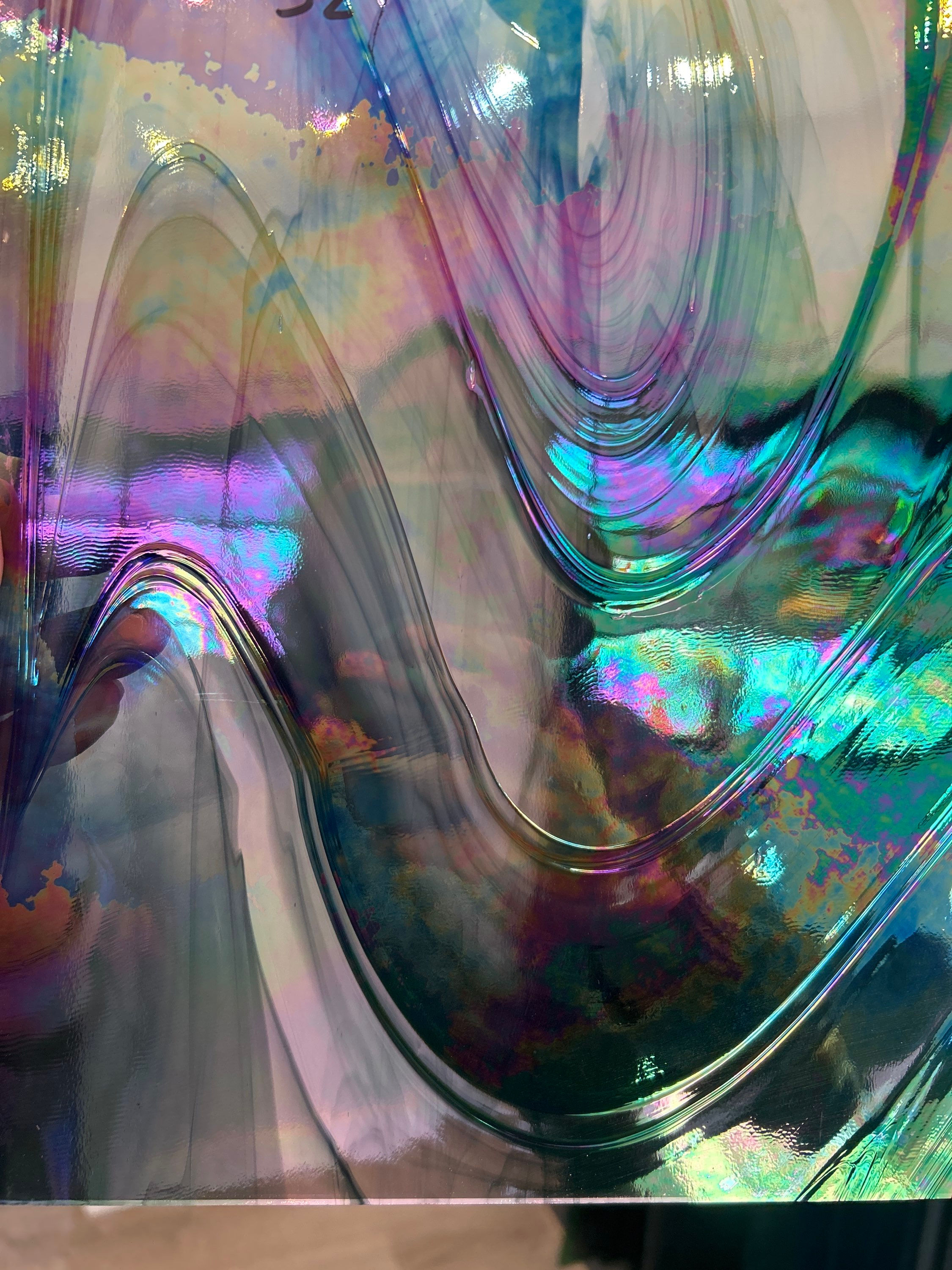 Black and Clear Iridescent Baroque SPI 400 BR