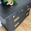 Thumbnail: Refinished Stag Minstrel chest of drawers in black, mid century nightstands