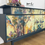 Thumbnail: G Plan sideboard navy blue floral design, mid century tv unit, drinks cabinet