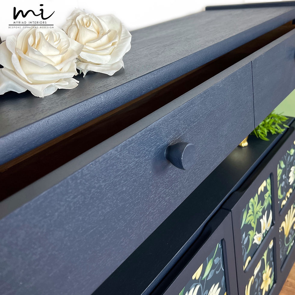 Thumbnail: Refurbished rare mid century Nathan sideboard, retro hallway console table