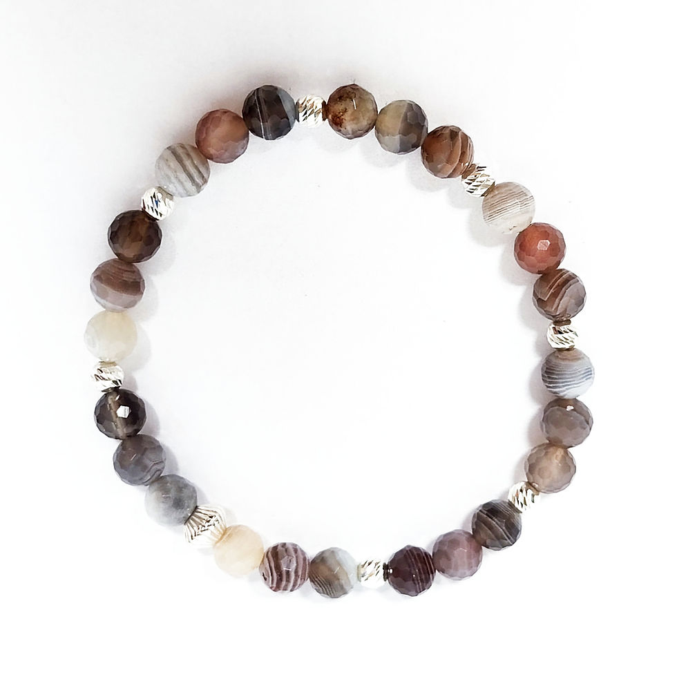 Miniaturbild: Botswana Achat Armband facettierter Schliff