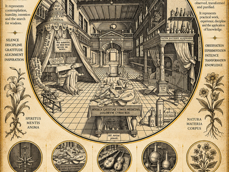 ORA ET LABORA Alchemical Plate Prayer, Work, and Hermetic Symbolism