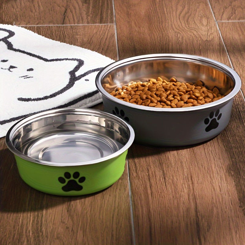 Thumbnail: KEMORELA Non-Slip Stainless Steel Pet Bowl for Large Medium Small Dogs And Cats 