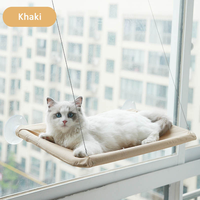 Thumbnail: Pet Cats Hammock Kitten Climbing Frame Hanging Cat Bed Suction Cup Bed House Rem
