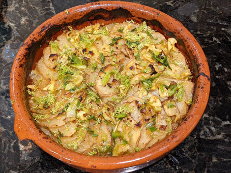 Lime & Coconut Potato Gratin