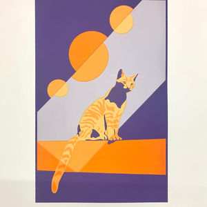 Cat Screen Print