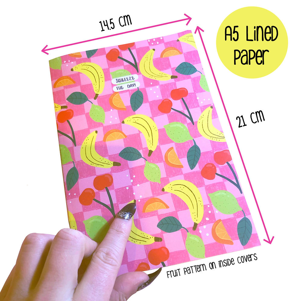 Thumbnail: A5 Fruity Lined Notebook x2