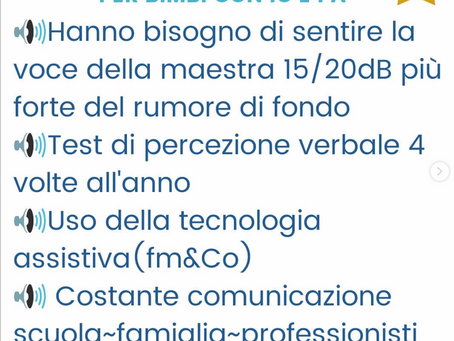 5 punti essenziali per il successo a scuola per i bambini con Impianto Cocleare o Protesi Acustica