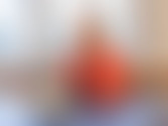 Portrait von Frau in orangem Anzug