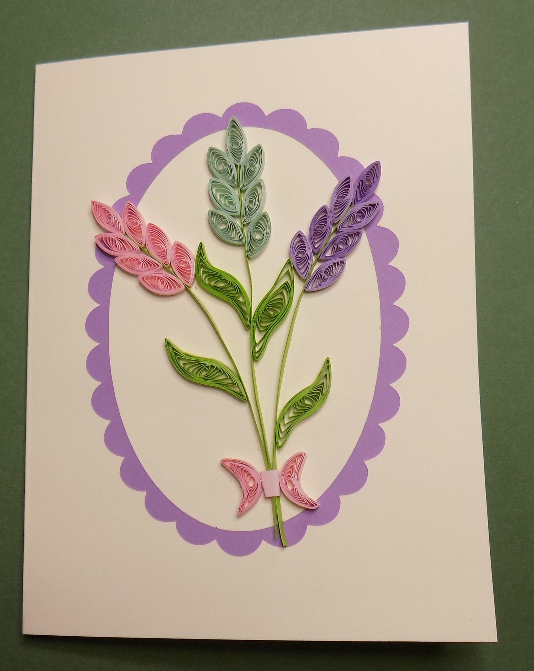 5"x6.5" Pink Blue and Purple Flowers