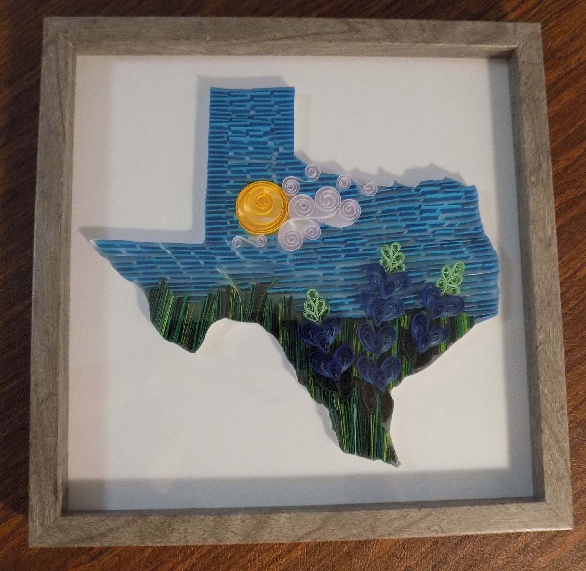 12" x 12" Texas Outline