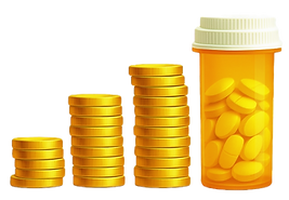 coins and pills