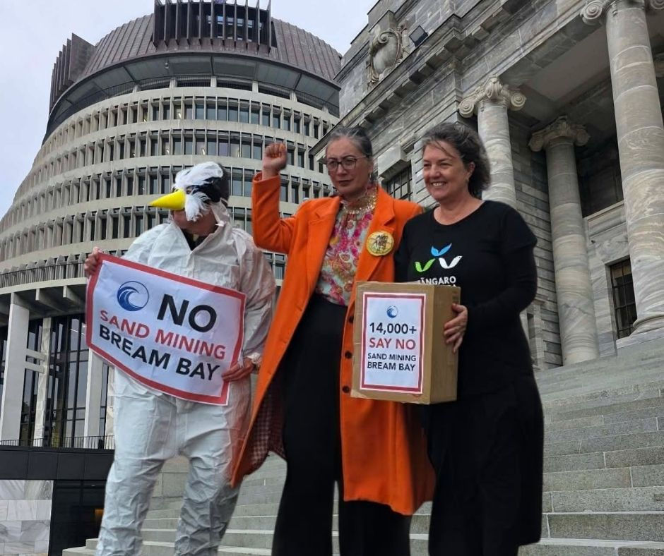 14,000-Signature Petition Against Bream Bay Sand Mine Formally Presented to Parliament