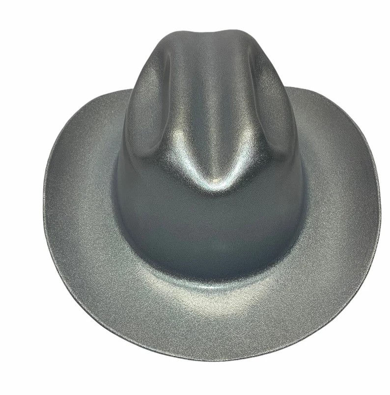 Thumbnail: Custom Hydro Dipped Western Outlaw Silver Pearl Cowboy Hat