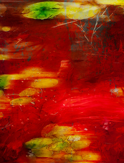 Mixed media resin artwork