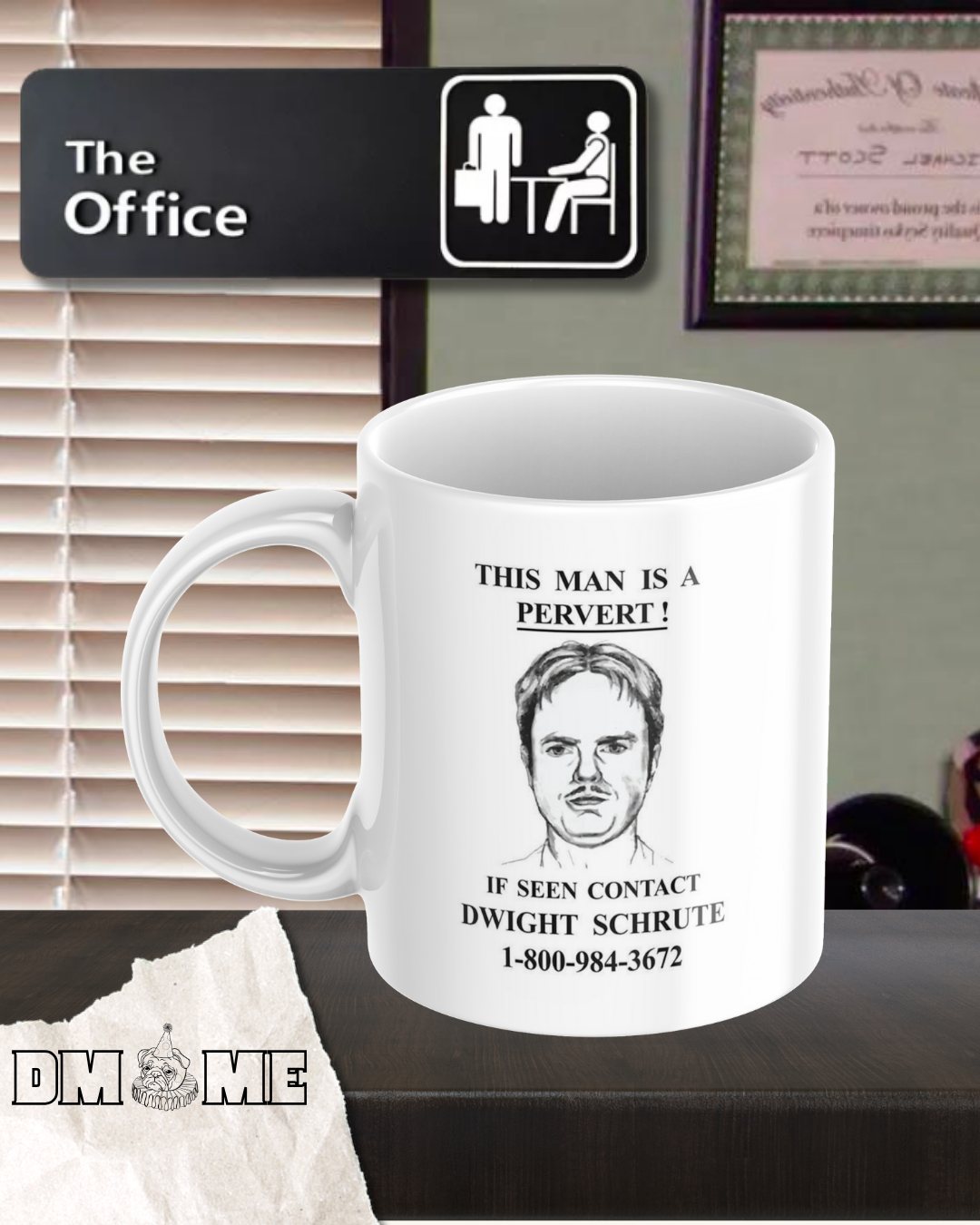 Caneca "This man is a pervert!" - The Office