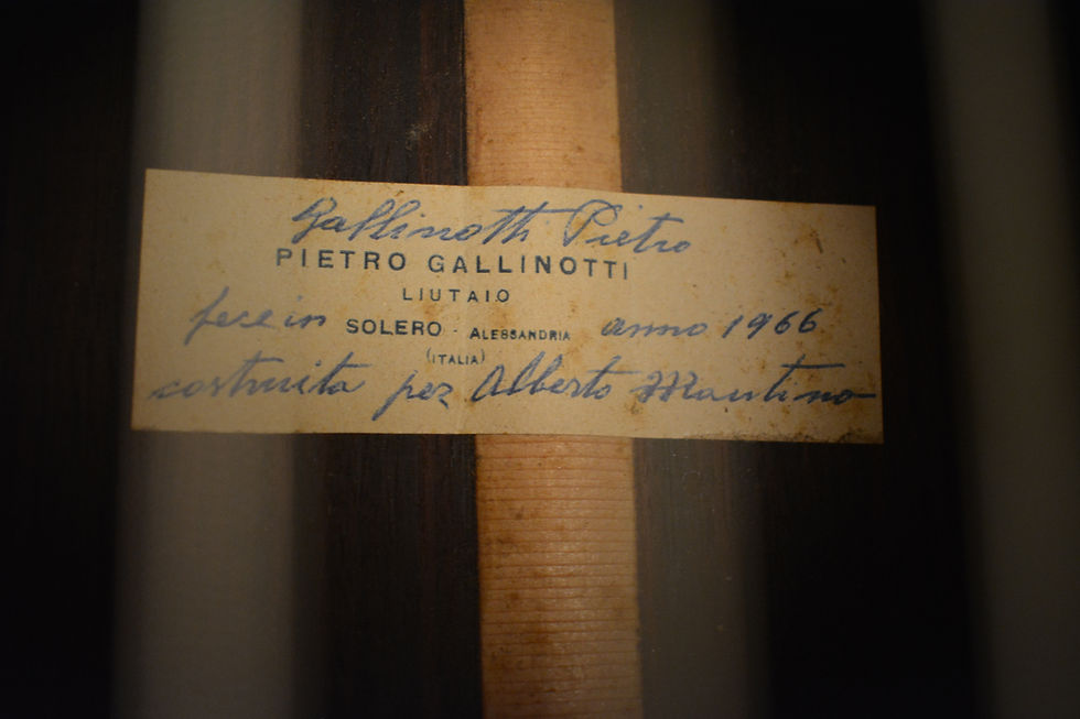 Pietro Gallinotti 1966 . cartiglio