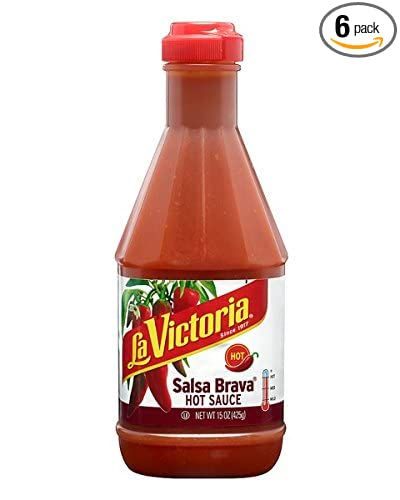 Thumbnail: La Victoria Salsa Brava (Squeeze Bottle) - Taco Sauce - Hot - 15 Ounces (6 Pack)
