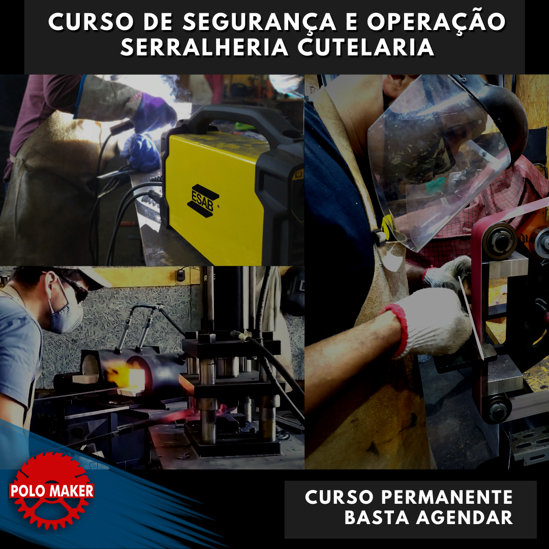 Curso Segurança e Operação - Serralheria e Cutelaria