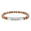 Thumbnail: Picture Jasper Natural Stone Stretch Bar Bracelet w/FREE Personalized Engraving