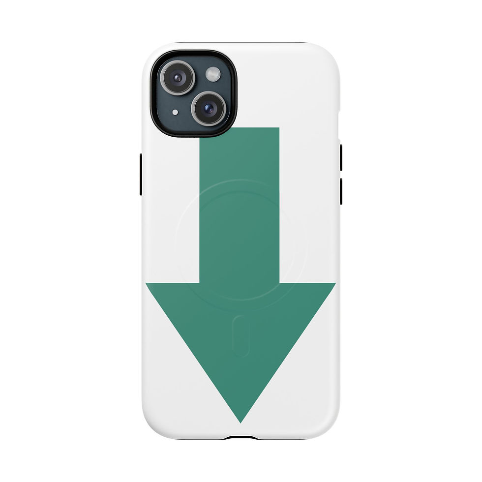 Thumbnail: Green Arrow Down Tough Magnetic iPhone Case