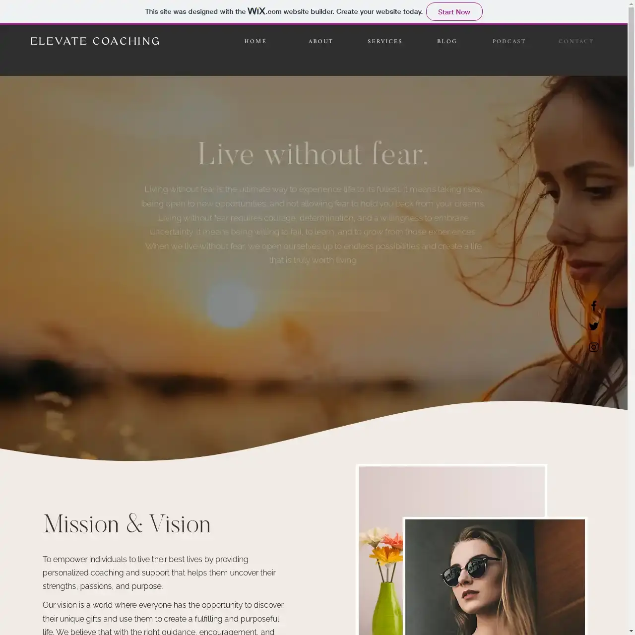 Coaching Website Template for Wix