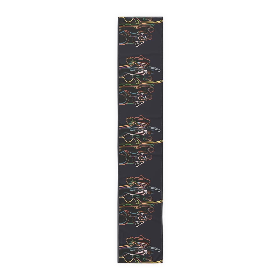 Thumbnail: Jazz Outline Table Runner, 16" × 72" and 16" × 90"