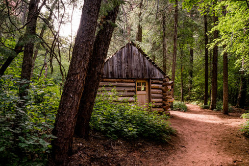 Old home at Taylor Creek in Kolob Canyon Zion National Park