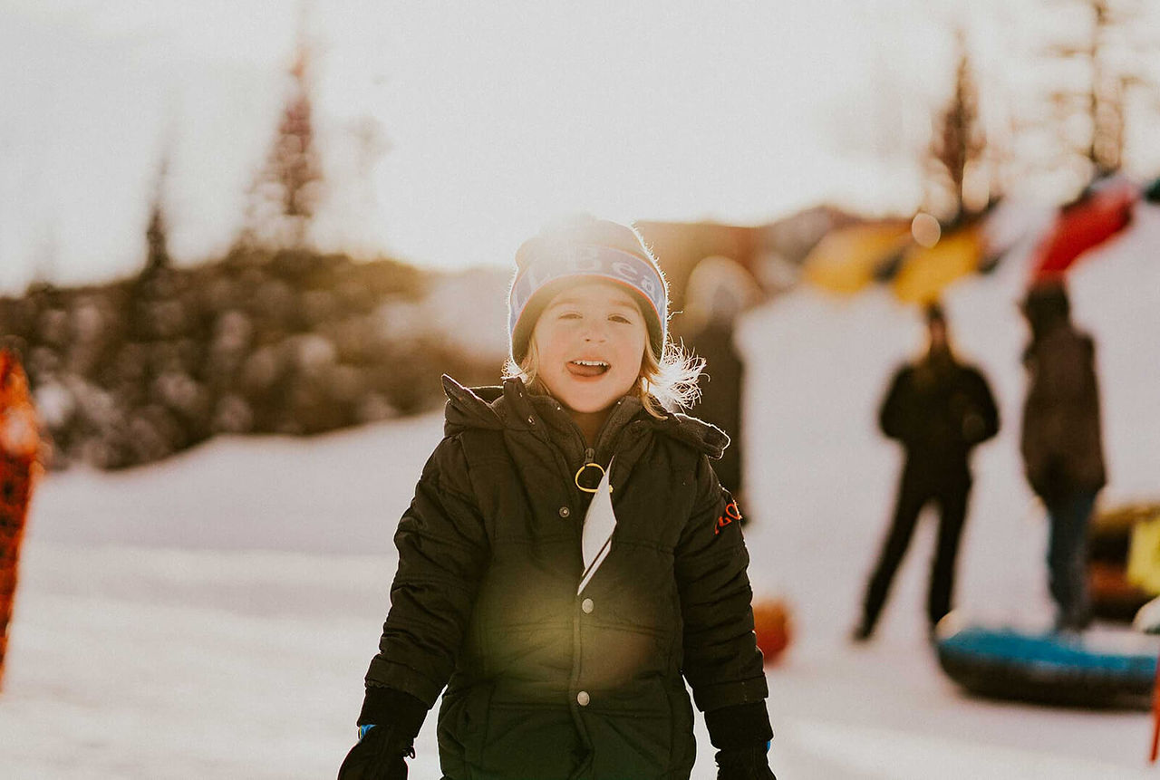 Snow tubing in Brian Head Utah